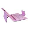 Leather Bluetooth with Keyboard Stand Case for Samsung Galaxy Tab 2 7" P3100 P6200 Pink (OEM)